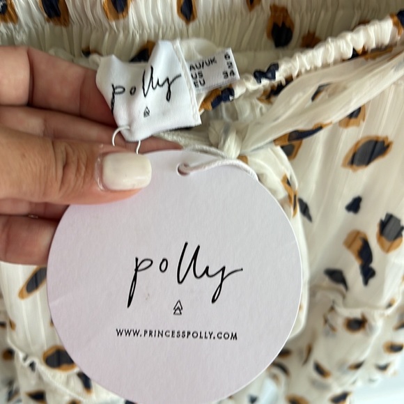 Princess Polly Worton Mini Skirt White Size 2 - Picture 8 of 13